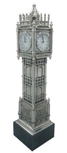 Casa Padrino Luxus Standuhr Tower Silber / Schwarz 20 x 20 x H. 85 cm - Luxus Deko Accessoires