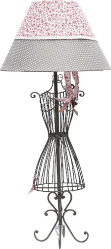 Casa Padrino Designer Tischleuchte B�ste Mehrfarbig  30 x H. 56 cm - Luxus Deko Accessoires