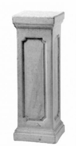 Casa Padrino Barock Deko S�ule Grau 27 x 27 x H. 76 cm - Prunkvolle Beton S�ule im Barockstil