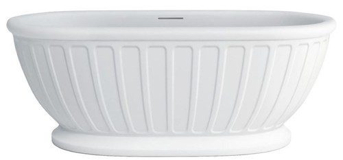 Casa Padrino Freistehende Luxus Jugendstil Badewanne Wei� 169 x 80 x H. 57 cm - Luxus Qualit�t