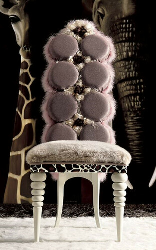 Casa Padrino Luxus Barock Esszimmerstuhl Lila / Grau / Wei� - Prunkvoller Massivholz Stuhl im Barockstil - Barock Esszimmer M�bel - Barock Schlo� M�bel - Erstklassische Qualit�t - Made in Italy