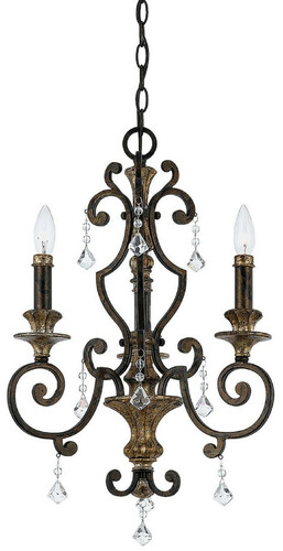 Casa Padrino Barock Kristall Kronleuchter Bronze / Antik Gold  46 x H. 61 cm - Prunkvoller Barockstil Kronleuchter - Wohnzimmer & Hotel Kronleuchter - Barock M�bel - Barock Leuchten