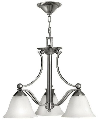 Casa Padrino Luxus Art Deco Kronleuchter Silber / Wei�  57,2 x H. 49 cm - Runder Metall Kronleuchter mit Glas Lampenschirmen - Wohnzimmer Kronleuchter - Art Deco Leuchten - Luxus Leuchten