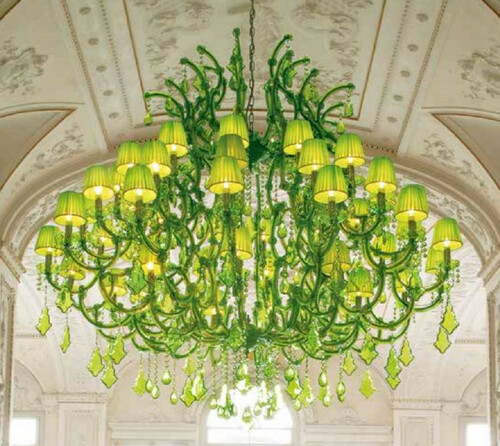 Casa Padrino Luxus Barock Kristall Kronleuchter Gr�n  190 x H. 170 cm - Riesiger Venezianischer Kronleuchter - Schloss Kronleuchter - Palast Kronleuchter - Luxus Qualit�t - Made in Italy