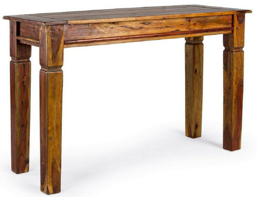 Casa Padrino Landhausstil Konsole Braun / Naturfarben 120 x 45 x H. 78 cm - Rustikaler Massivholz Konsolentisch - Rustikale M�bel - Massivholz M�bel - Landhausstil M�bel