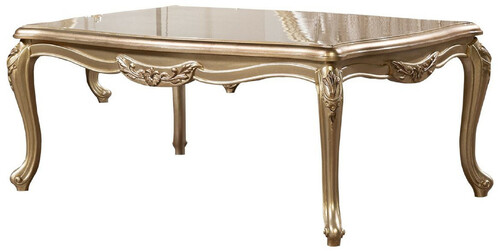 Casa Padrino Luxus Barock Couchtisch Gold - Rechteckiger Barockstil Wohnzimmertisch - Barockstil Wohnzimmer M�bel - Barock M�bel - Luxus M�bel im Barockstil - Edel & Prunkvoll