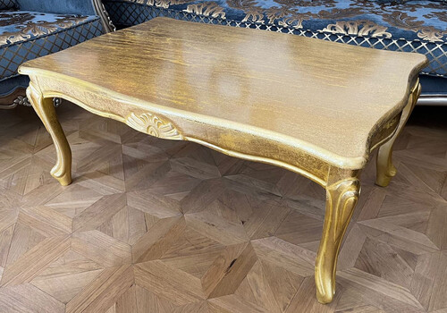 Casa Padrino Luxus Barock Couchtisch Antik Gold - Massivholz Wohnzimmertisch im Barockstil - Barock M�bel - Luxus M�bel im Barockstil - Barock Einrichtung - Edel & Prunkvoll
