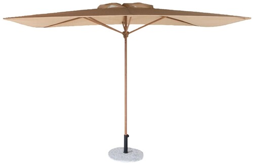 Casa Padrino Luxus Sonnenschirm mit St�nder Naturfarben 300 x 200 cm