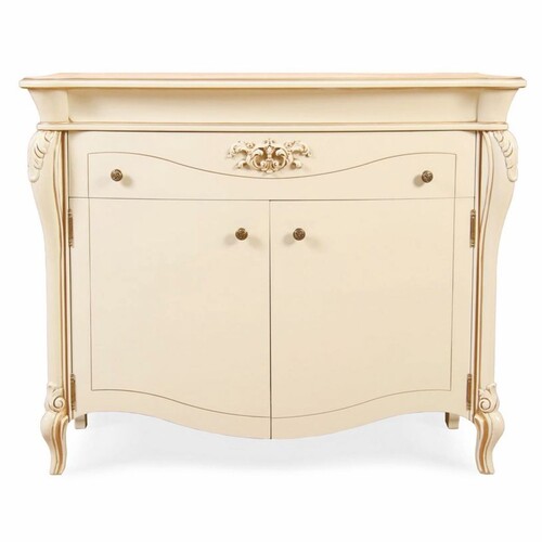 Casa Padrino Luxus Barock Kommode Creme 108 x 52 x H. 121 cm - Barock M�bel