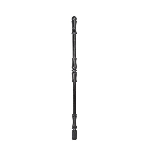 Casa Padrino Gusseisen Gel�nderpfosten Schwarz H. 98 cm - Prunkvoller Zierpfosten - Balkon & Treppen Gel�nder
