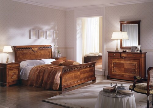 Casa Padrino Luxus Bett Braun 180 x 215 x H. 120 cm - Handgefertigtes Massivholz M�bel - Luxus Qualit�t