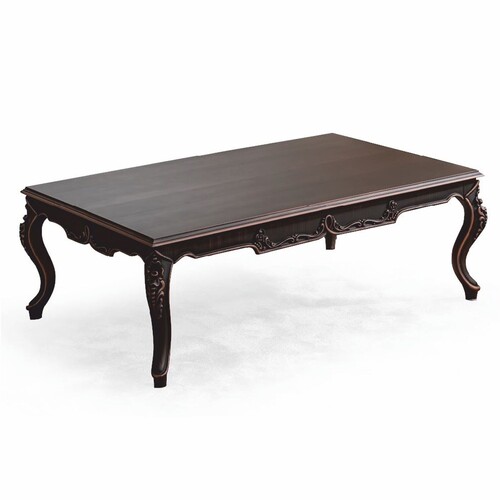 Casa Padrino Luxus Barock Couchtisch Braun 123 cm - Barock Wohnzimmer M�bel