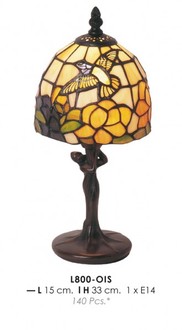 Tiffany Tischleuchte Durchmesser 15cm, H�he 33cm L800 - OIS Leuchte Lampe