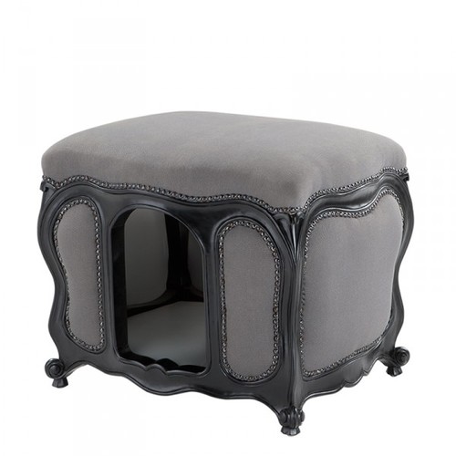 Barock Hunde & Katzen Haus Luxury Grey/Black