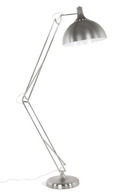 Wundersch�ne Stehleuchte aus geb�rstetem Metall von Casa Padrino - Hochwertige Qualit�t Lampe Leuchte