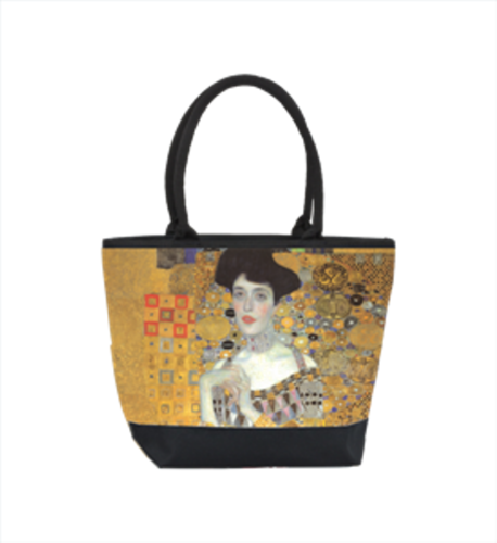 Designer Shoppertasche mit einem Motiv des bedeutenden Wiener Jugendstilmalers Gustav Klimt - Elegante Tasche - Luxus Design