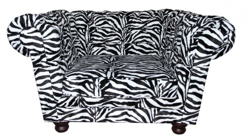 Casa Padrino Limited Edition Designer Chesterfield Sessel Zebra Club M�bel