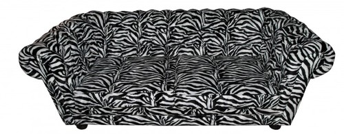 Casa Padrino Designer Chesterfield Sofa Zebra - Designer Wohnzimmer M�bel