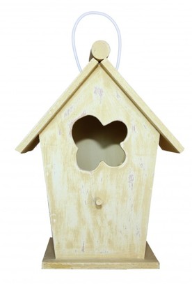 Casa Padrino Designer Vogelhaus Gelb- Vogelpalast