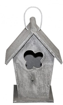 Casa Padrino Designer Vogelhaus Grau- Vogelpalast