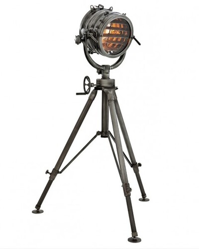 Industrial Studioleuchte Marine Lampe Stehleuchte im Industrie Design - Gunmetal Finish - Luxus Qualit�t