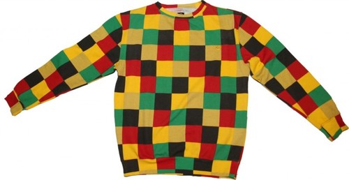 Cityfellaz Sketebord Pullover Black/Green/Yellow/Red Sweater
