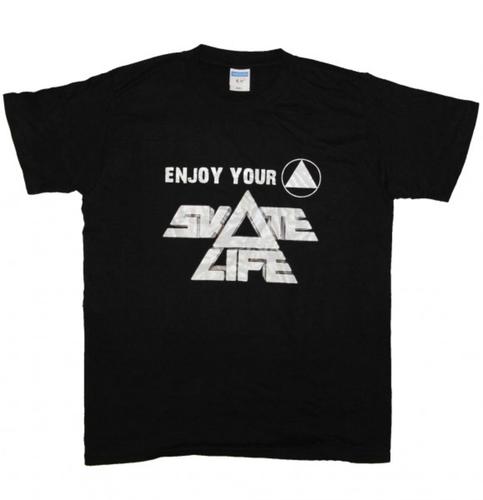 Skate Life Skateboard T-Shirt Enjoy Your Black/White