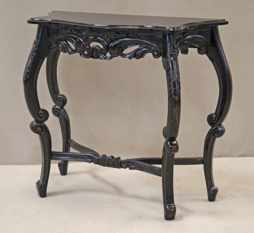 Casa Padrino Barock Konsolentisch Antik Stil Schwarz - Shabby Chic - Medium Size