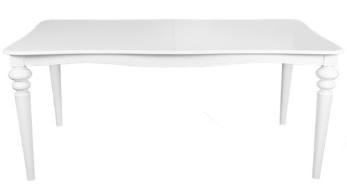 Casa Padrino Barock Esstisch Weiss ausziehbar 180 - 230 cm - Tisch