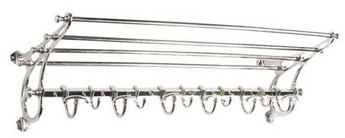 Franz�sische Luxus Wandgarderobe vernickelt Edelstahl Silberfarben Garderoben Halter Mod Orleans - Garderobe Antik Stil Barock Jugendstil  Hotel, Cafe Restaurant M�bel