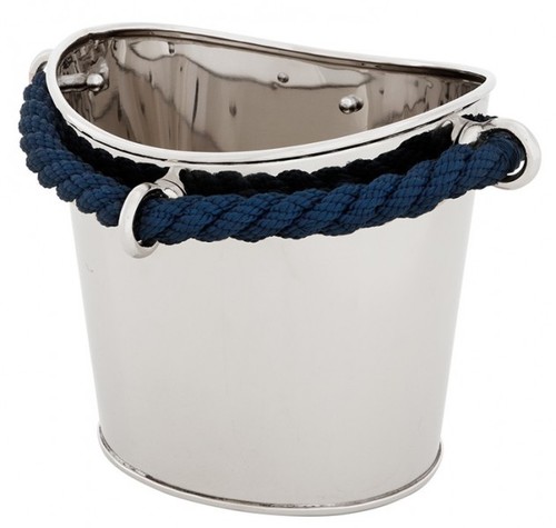 Casa Padrino Luxus Tisch Weink�hler / Sektk�hler Maritim vernickelt - Wein K�hler Hotel Restaurant Einrichtung