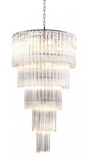 Casa Padrino Luxus H�ngeleuchter Glas Kristall - Barock Restaurant - Hotel Lampe Leuchte - H�ngeleuchte Art Deco