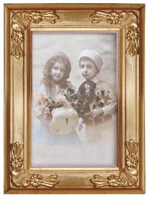 Casa Padrino Barock Bilderrahmen 19 x 14 cm Gold - Bilder Rahmen Foto Rahmen Jugendstil Antik Stil Mod AX29