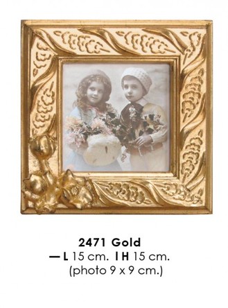 Casa Padrino Barock Bilderrahmen 15 x 15 cm Gold - Bilder Rahmen Foto Rahmen Jugendstil Antik Stil Mod AX40