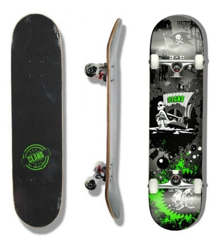 Clans Skateboard Komplettboard Pirate Attack 8.0 x 31.0 inch - Komplett Skateboard