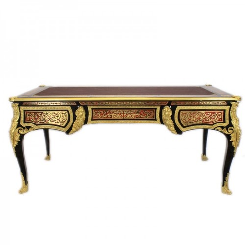 Casa Padrino Luxus Barock Boulle Sekret�r - Handgefertigt aus Massivholz - Barock Schreibtisch B�ro M�bel