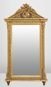 Casa Padrino Barock Wand Spiegel Gold H 204 cm B 113 cm - Edel & Prunkvoll 
