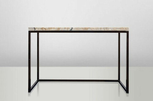 Casa Padrino Art Deco Beistelltisch Onyx / Metall 120 x 40 cm- Jugendstil Tisch - Mbel Konsole