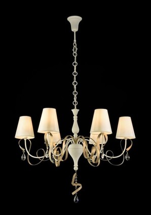 Casa Padrino Barock Kristall Decken Kronleuchter Wei� 87 x H 65 cm Antik Stil - M�bel L�ster Leuchter H�ngeleuchte H�ngelampe