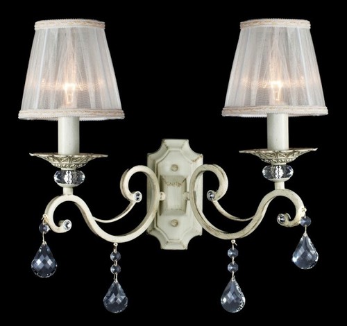 Casa Padrino Barock Kristall Wandleuchte Creme Gold 39 x H 39 cm Antik Stil - Wandlampe Wand Beleuchtung 