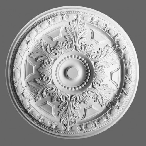 Casa Padrino Stuck Rosette 71 x 71 cm Deckenstuck Deckenrosette Stuckrosette Wandrosette Barock Jugendstil