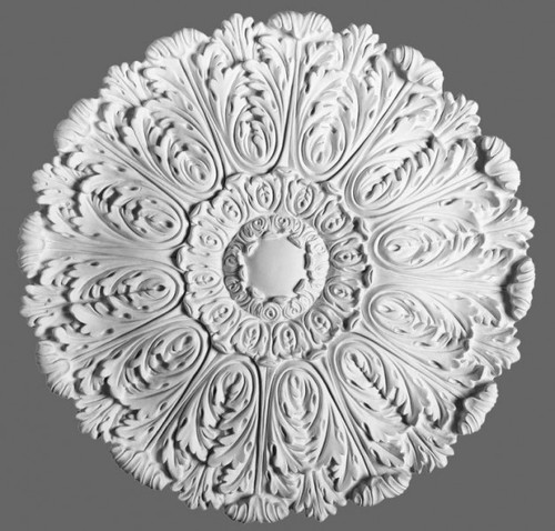 Casa Padrino Stuck Rosette 75 x 75 cm Deckenstuck Deckenrosette Stuckrosette Wandrosette Barock Jugendstil