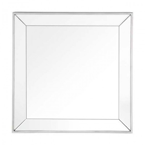 Casa Padrino Luxus Spiegel Neo Klassisch 60 x 60 cm Edelstahl vernickelt - Wandspiegel - Luxus Hotel M�bel Collection