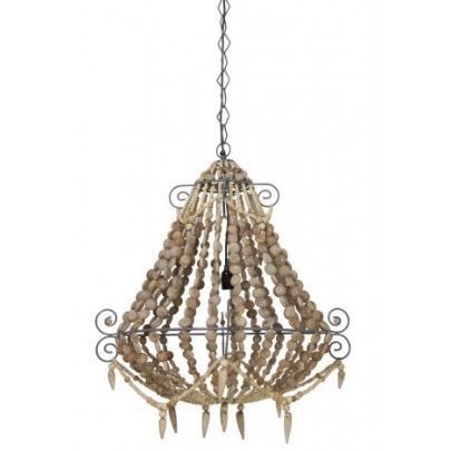 Casa Padrino H�ngeleuchte Deckenleuchte Braun Durchmesser 73 x H 82 cm - M�bel L�ster Leuchter Deckenleuchte Deckenlampe