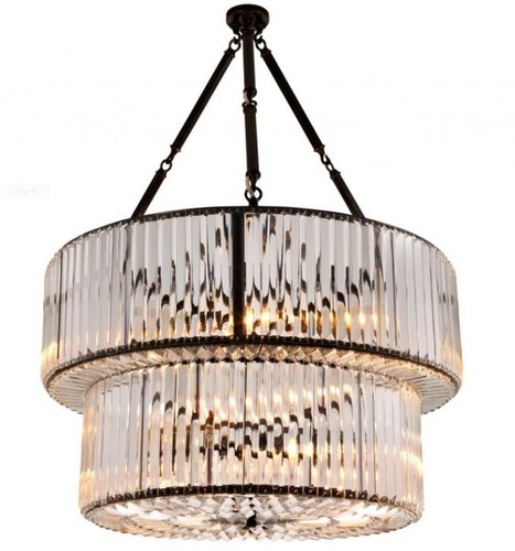 Casa Padrino Luxus H�ngeleuchte - Luxus Kristallglas Restaurant Hotel Lampe Leuchte 