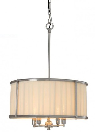 Casa Padrino Luxus Leuchte - Luxus Nickel H�ngeleuchte Durchmesser 52 x H 73,5 cm