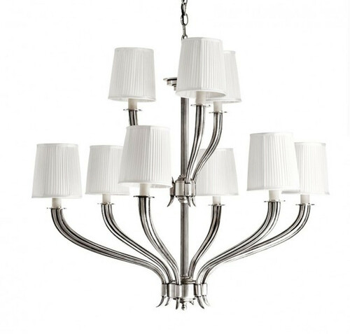 Casa Padrino Luxus Kronleuchter - Luxus H�ngeleuchte Antik Silber Durchmesser 84 x H 68 cm