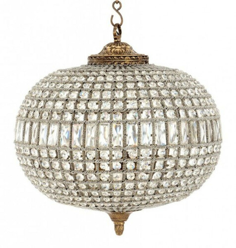 Casa Padrino Luxus Kronleuchter - Luxus H�ngeleuchte Antik Messing Durchmesser 52 x H 52 cm