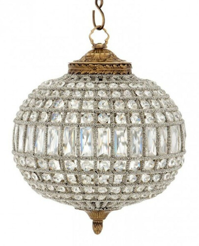 Casa Padrino Luxus Kronleuchter - Luxus H�ngeleuchte Antik Messing Durchmesser 38 x H 45 cm