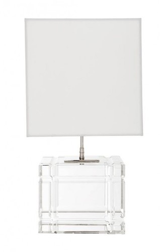 Casa Padrino Luxus Tischleuchte Nickel Durchmesser 23 x 30 x H 57 cm - Luxus Leuchte 